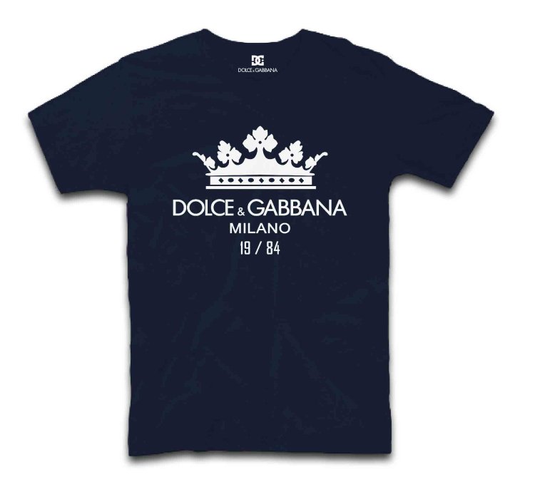 Dolce Gabbana Crown Logo Print Cotton T-shirt Usa