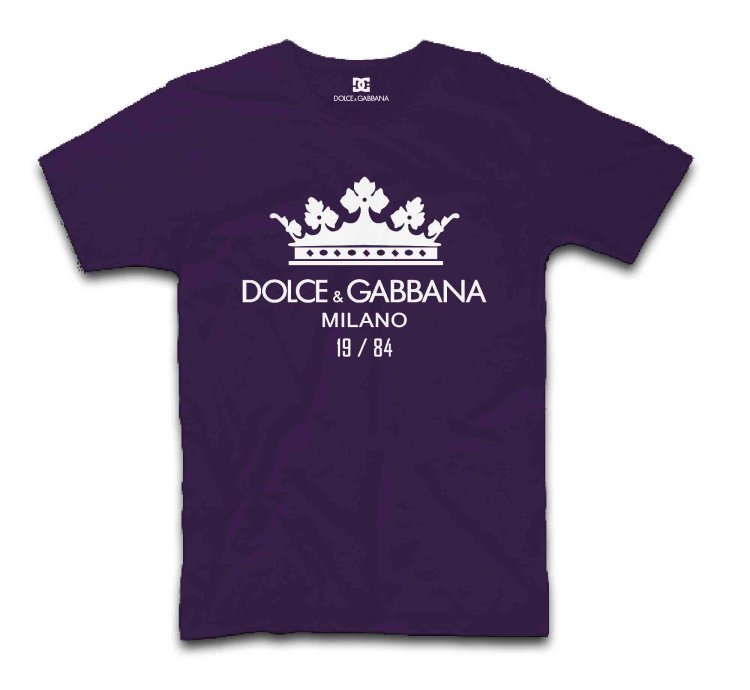 Dolce Gabbana Crown Logo Print Cotton T-shirt Usa