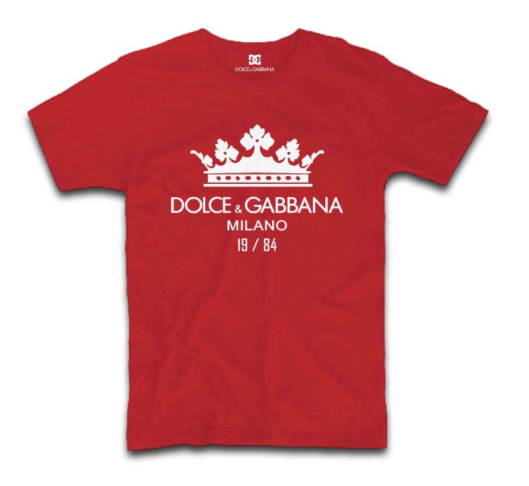 Dolce Gabbana Crown Logo Print Cotton T-shirt Usa