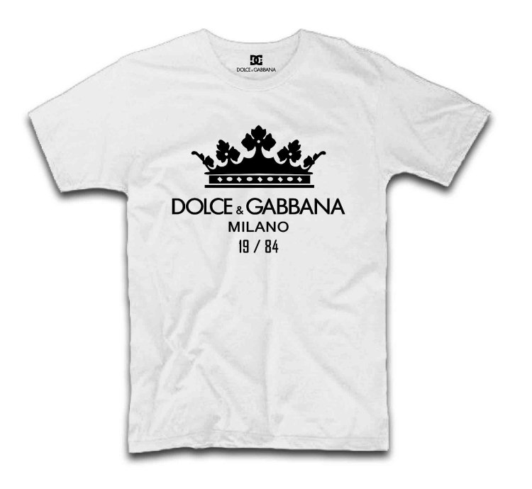 Dolce Gabbana Crown Logo Print Cotton T-shirt Usa