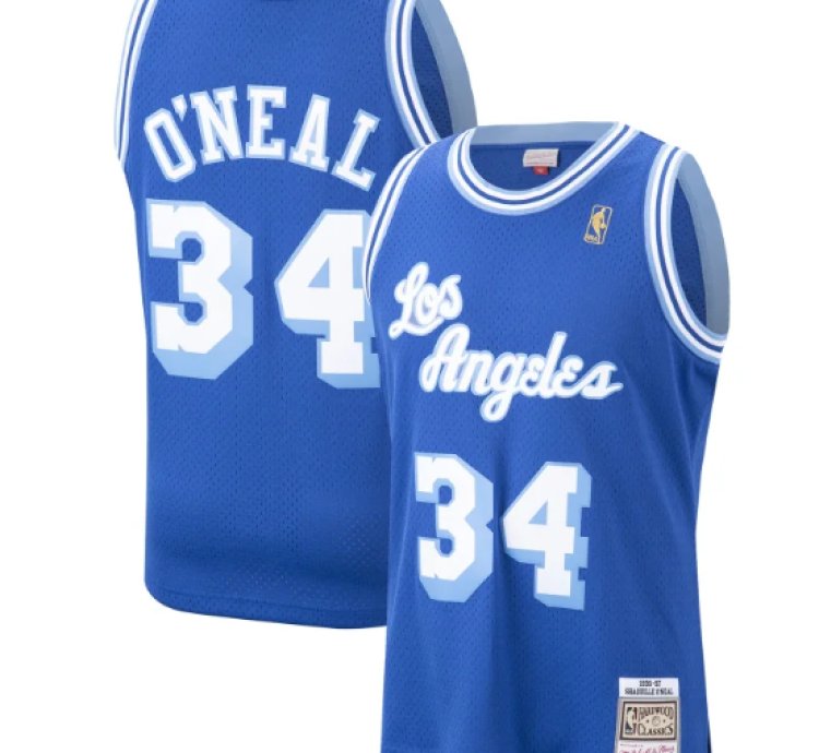 Shaquille Oneal Los Angeles Lakers 199697 Hardwood Classics Swingman Jersey - Royal