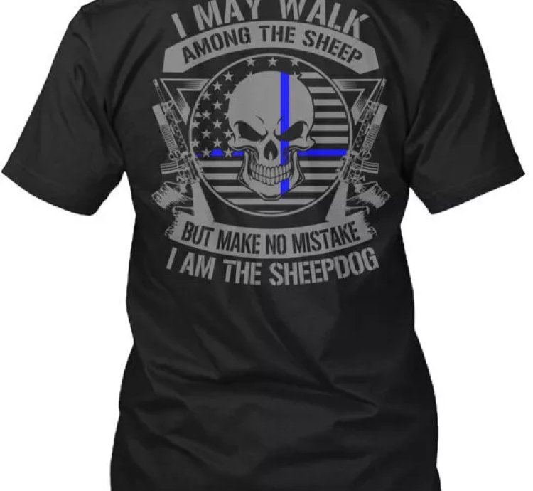 I Am The Sheepdog T-shirt Made In The Usa Size S To 5xl