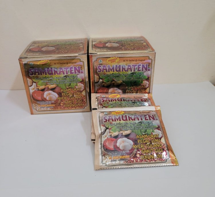 Samuraten Herbs Original 100 Effective Overcome Sciatica Gout Rheumatism 4 Box