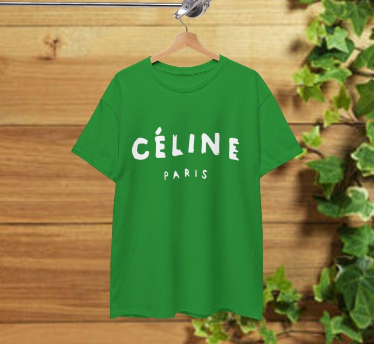 Celine Paris T-shirt Irish Green Shirt Usa Size