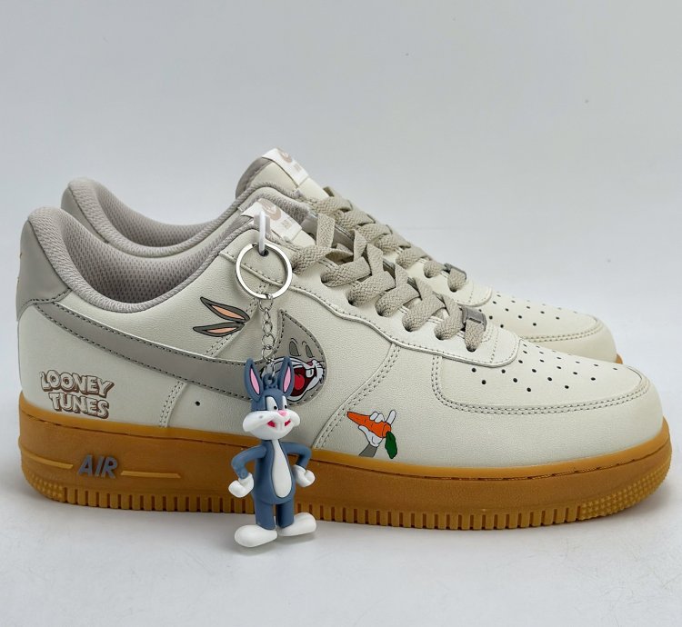 240 Nike Air Force 1 Low 07 Bugs Bunny Graffiti Off-white Rubber Xc2351-660 -