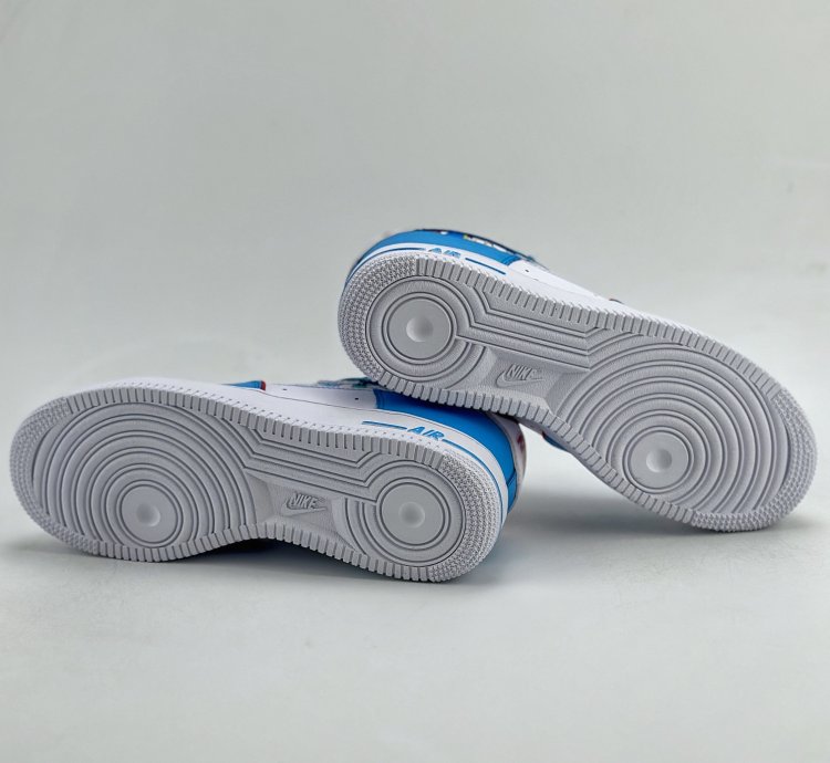 260 Nike Air Force 1 Low 07 Doraemon White Blue Bq8988-106