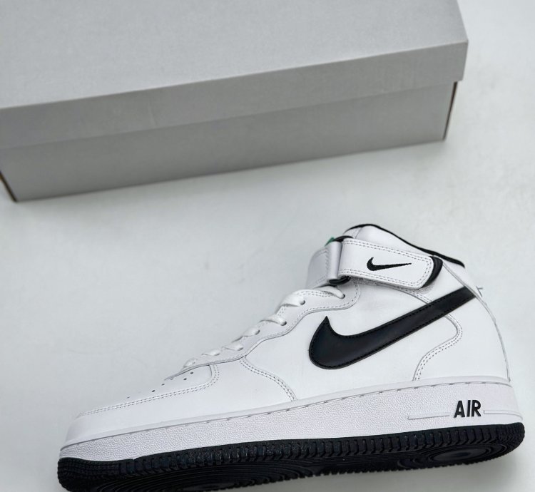 220 Nike Air Force 1 Mid 07 White Black Dv0806-101