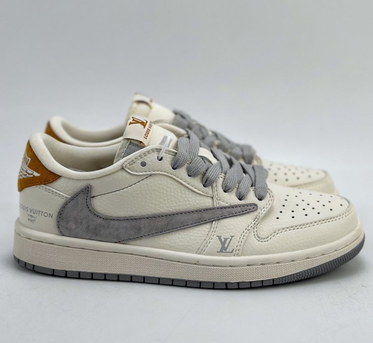 280 Travis Scott X Nike Air Jordan 1 Low X Louis Vuitton Three-party Joint Lx198