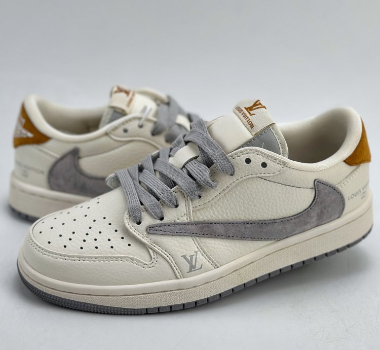 280 Travis Scott X Nike Air Jordan 1 Low X Louis Vuitton Three-party Joint Lx198