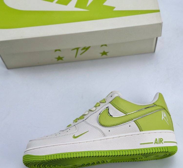220 Nike Air Force 1 Low 07 X Travis Scott Apple Green Io5636-222 - 345