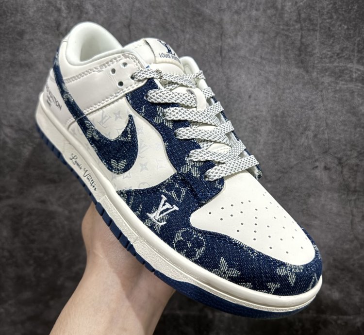 280 Lv X Nike Dunk Low Dark Blue Denim Xp3802-335 -