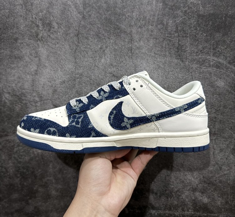 280 Lv X Nike Dunk Low Dark Blue Denim Xp3802-335 -