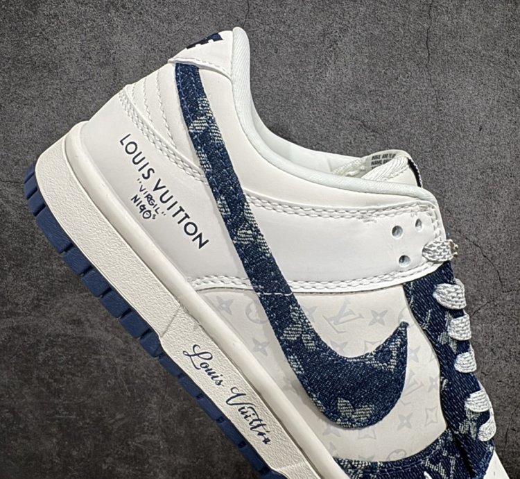 280 Lv X Nike Dunk Low Dark Blue Denim Xp3802-335 -