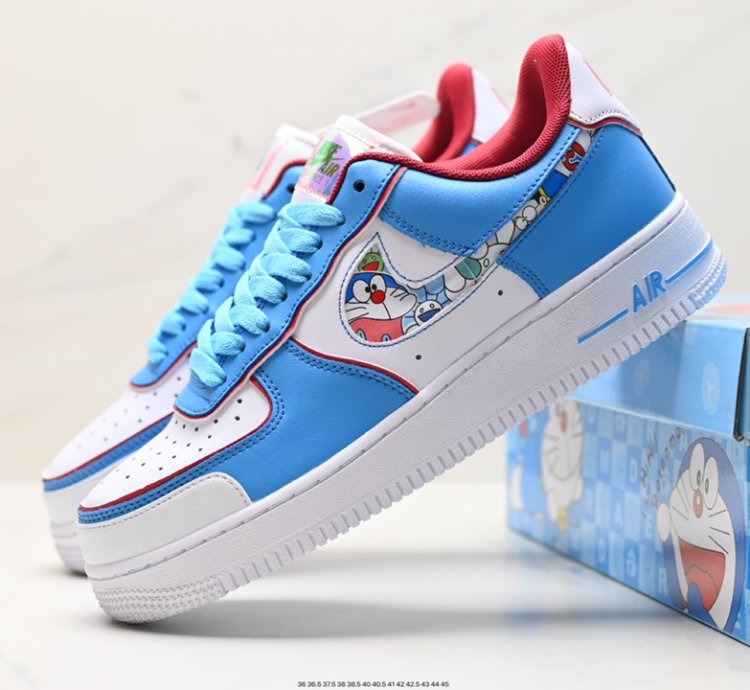 260 Ultra Limited Edition Doraemon×nike Air Force 1 Low Jingle Cats Joint Low-to
