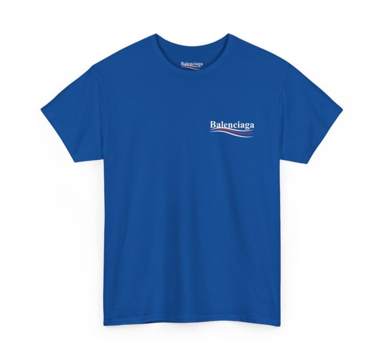 Balenciaga Election Campaign Shirt Royal Blue Made In Usa S To 5xl