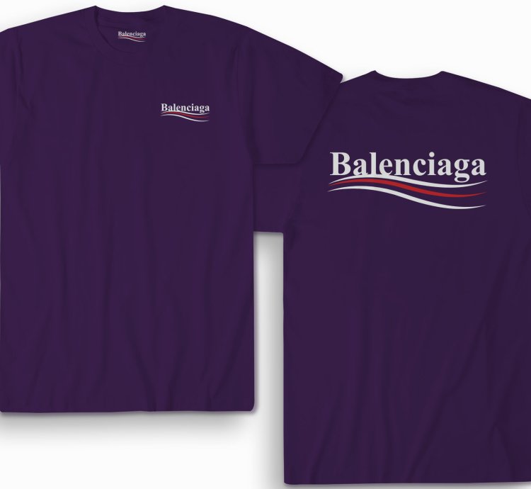 Balenciaga Election Campaign Shirt Purple Made In Usa S To 5xl