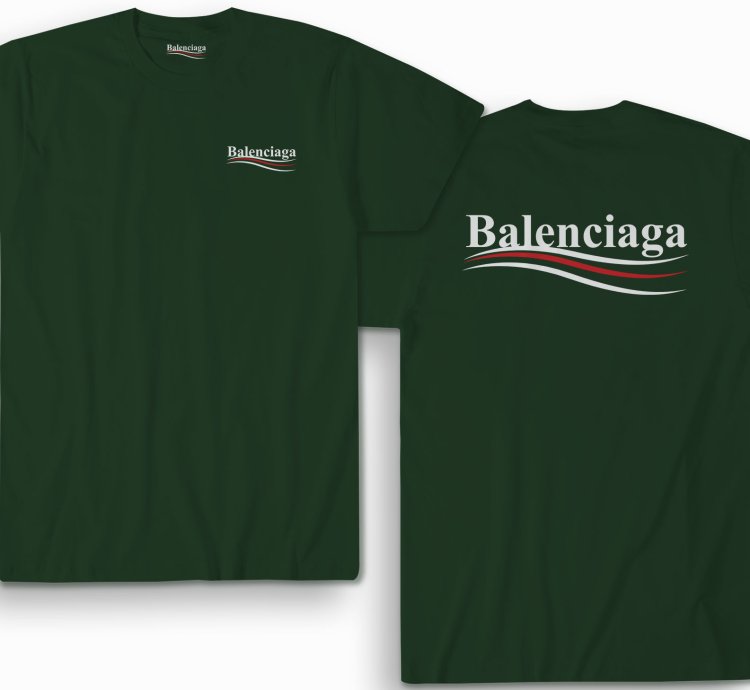 Balenciaga Election Campaign Shirt Forest Green Made In Usa S To 5xl