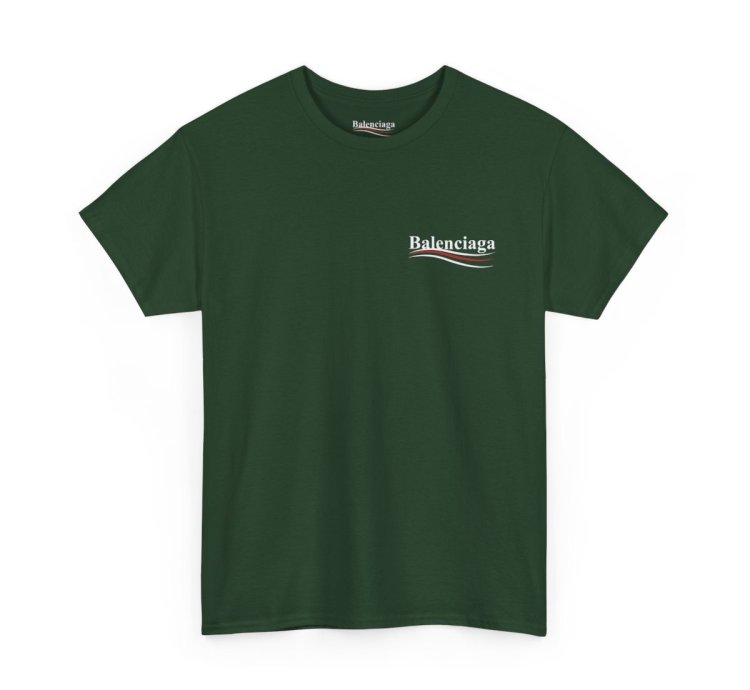Balenciaga Election Campaign Shirt Forest Green Made In Usa S To 5xl