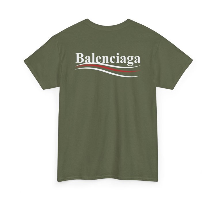 Balenciaga Election Campaign Shirt Military Green Made In Usa S To 5xl