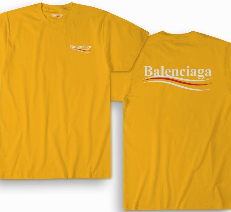 Balenciaga Election Campaign Shirt Gold Made In Usa S To 5xl