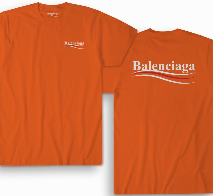 Balenciaga Election Campaign Shirt Orange Made In Usa S To 5xl