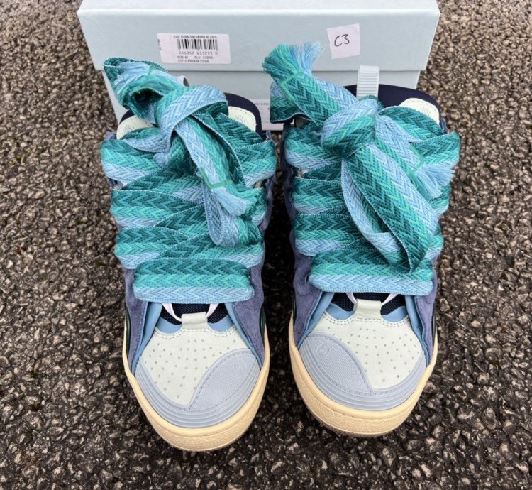 Blue Green Curb Sneakers