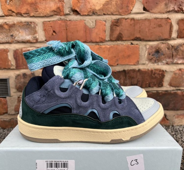Blue Green Curb Sneakers