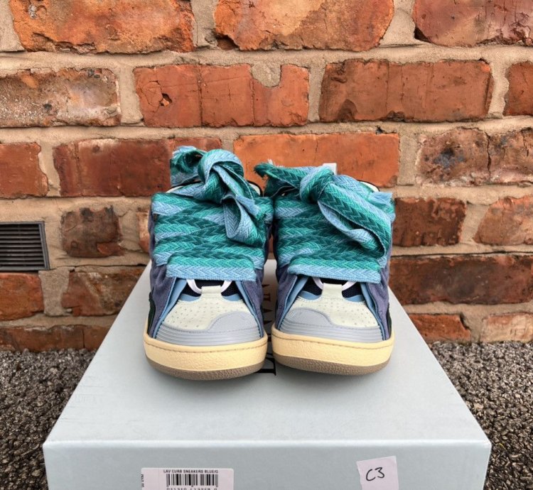 Blue Green Curb Sneakers