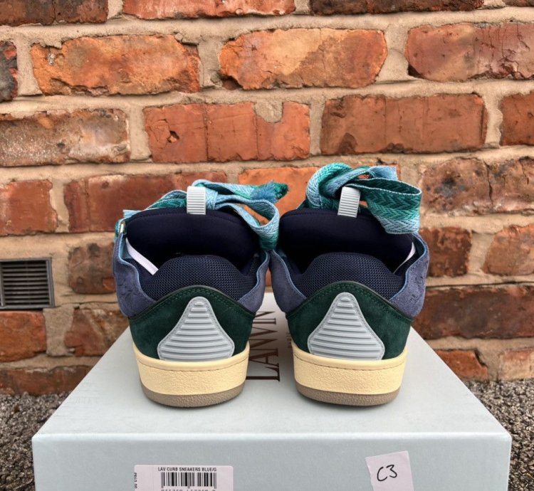 Blue Green Curb Sneakers