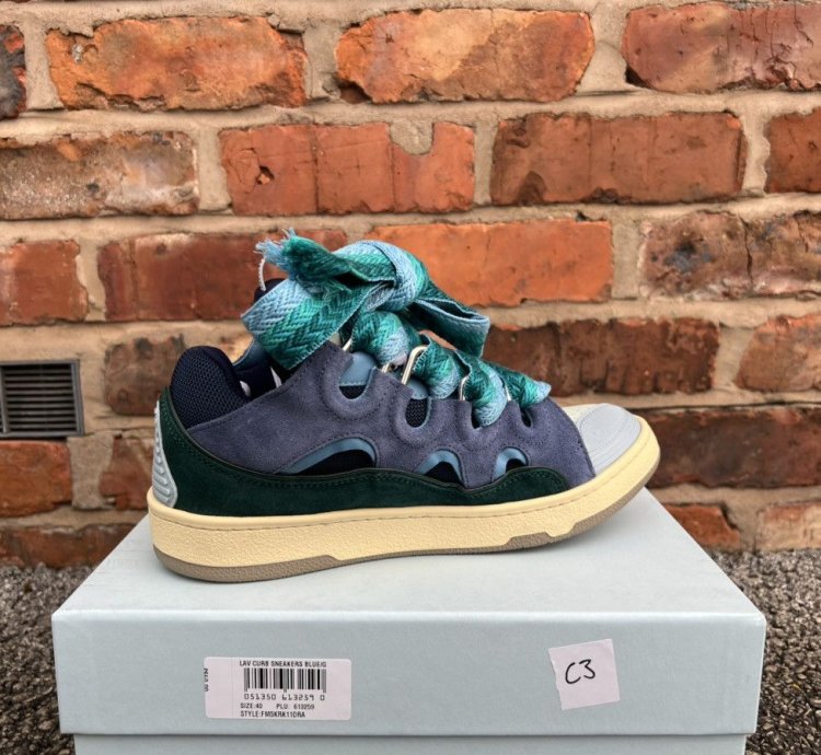Blue Green Curb Sneakers