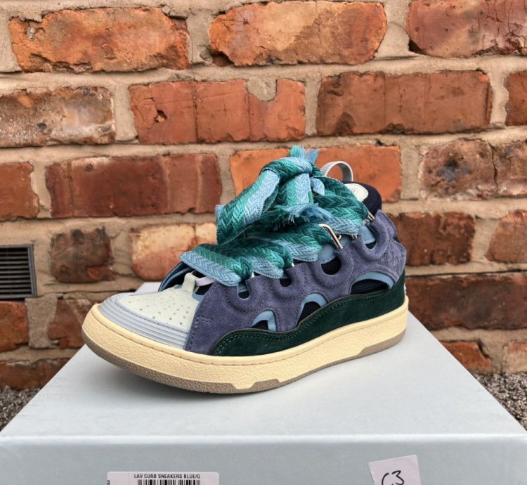 Blue Green Curb Sneakers