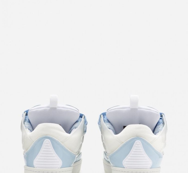 Bnwt Aw22 Lanvin Blue Curb Sneakers 40
