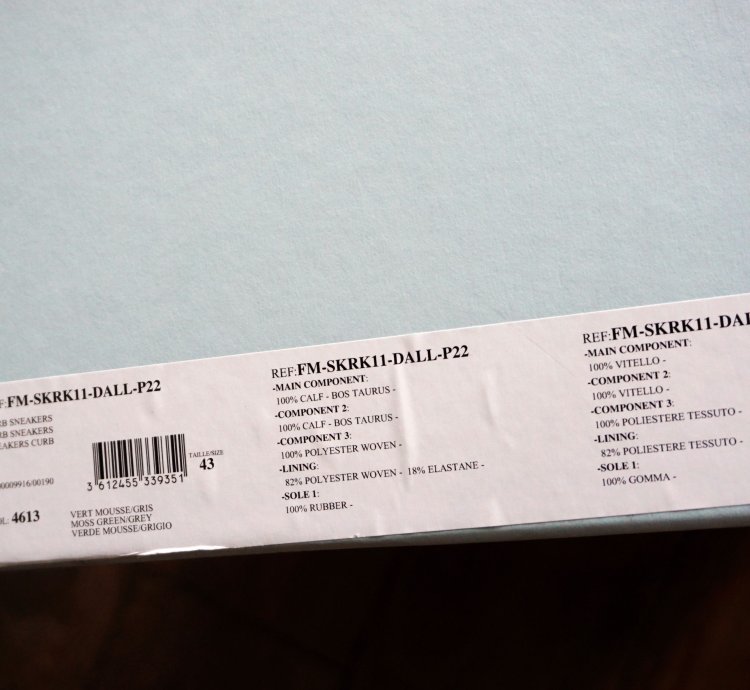 Bnwt Aw22 Lanvin Sage Curb Sneakers 43