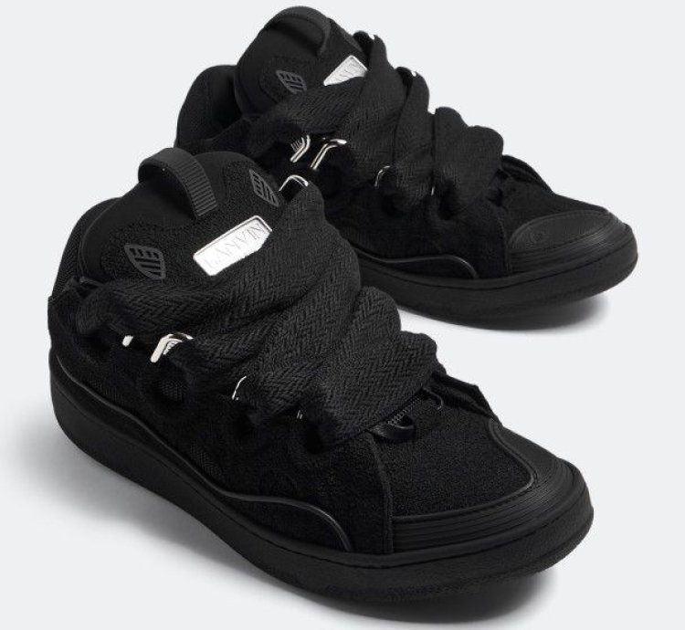 Bnwt Aw23 Lanvin Curb Sneakers Black 40