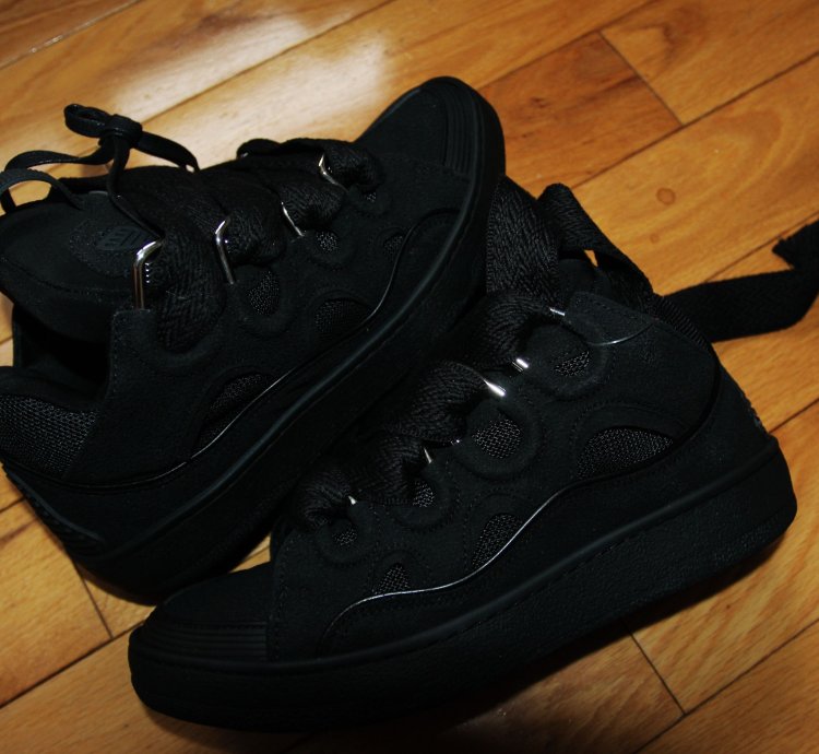 Bnwt Aw23 Lanvin Curb Sneakers Black 40