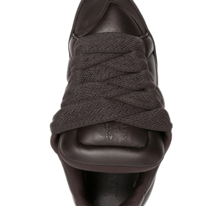 Bnwt Aw23 Lanvin Curb Xl Low Top Sneakers Cacao 43