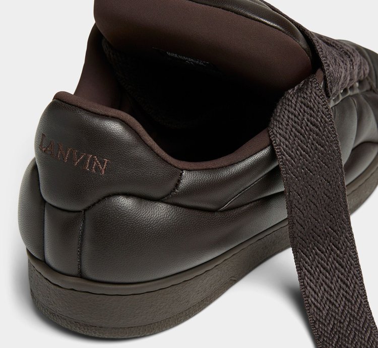 Bnwt Aw23 Lanvin Curb Xl Low Top Sneakers Cacao 43