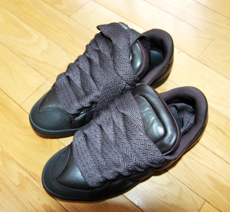 Bnwt Aw23 Lanvin Curb Xl Low Top Sneakers Cacao 43