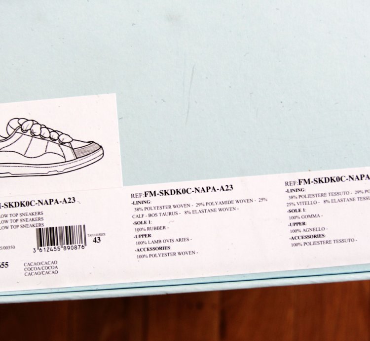 Bnwt Aw23 Lanvin Curb Xl Low Top Sneakers Cacao 43