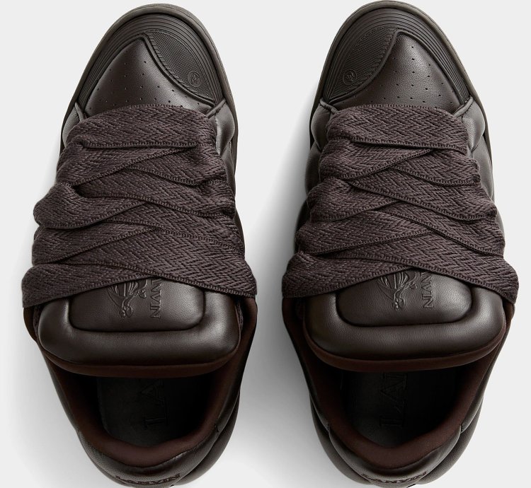 Bnwt Aw23 Lanvin Curb Xl Low Top Sneakers Cacao 44