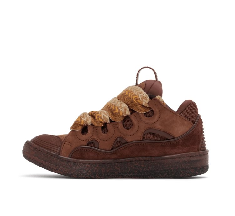 Bnwt Aw24 Lanvin Curb With Speckled Effect Sole Sneakers 41