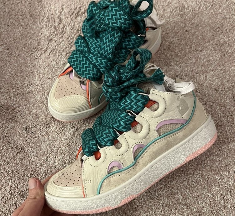 Bnwt Ss22 Lanvin Curb Lace Up Sneakers 37