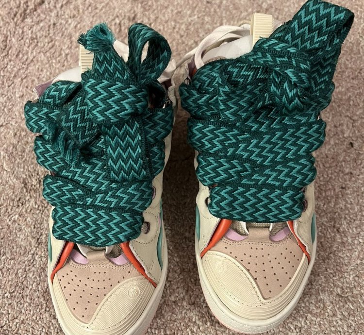 Bnwt Ss22 Lanvin Curb Lace Up Sneakers 37
