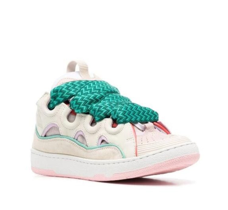 Bnwt Ss22 Lanvin Curb Lace Up Sneakers 39