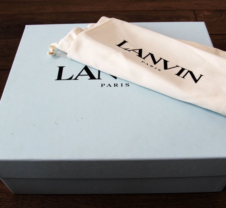 Bnwt Ss23 Lanvin Curb Sneakers Beige 44