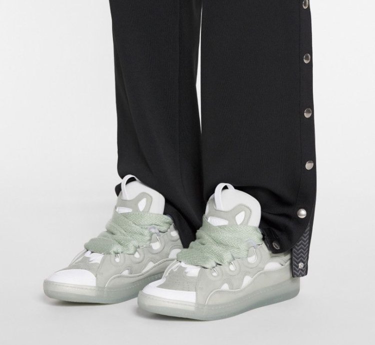 Bnwt Ss23 Lanvin Curb Sneakers Sage 42