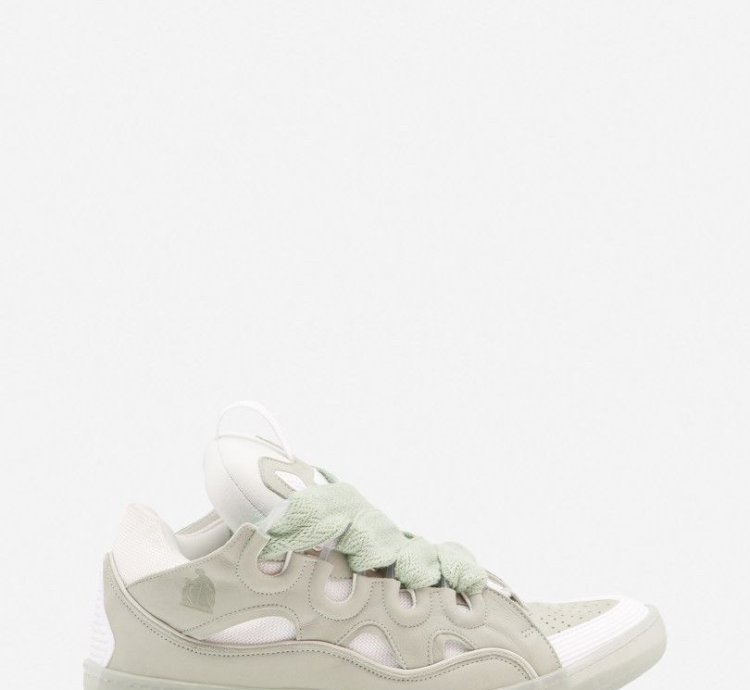Bnwt Ss23 Lanvin Curb Sneakers Sage 43