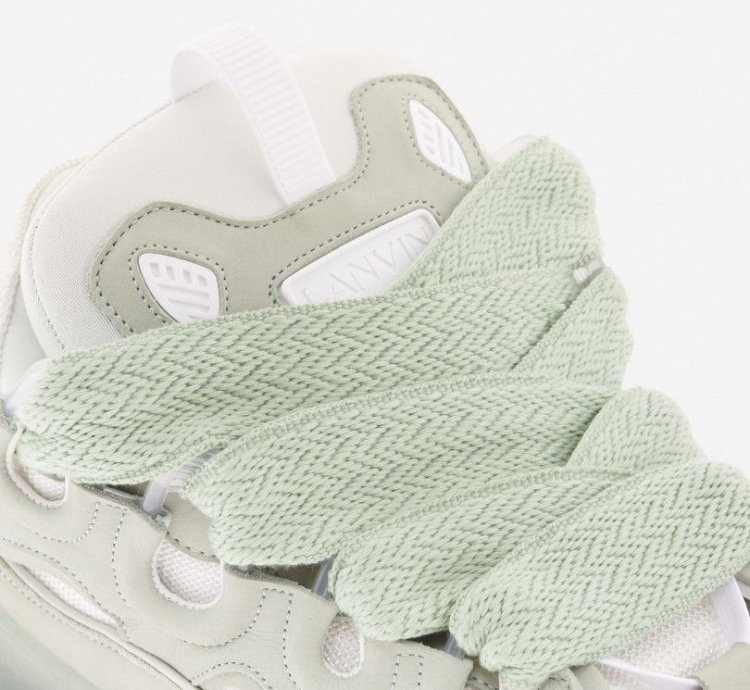 Bnwt Ss23 Lanvin Curb Sneakers Sage 43