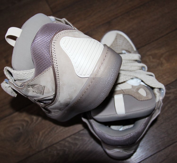 Bnwt Ss23 Lanvin Curb Sneakers Taupe 44