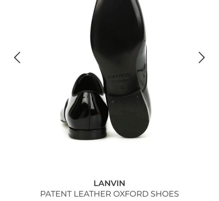 Brand New - Lanvin Patent Leather Oxfords